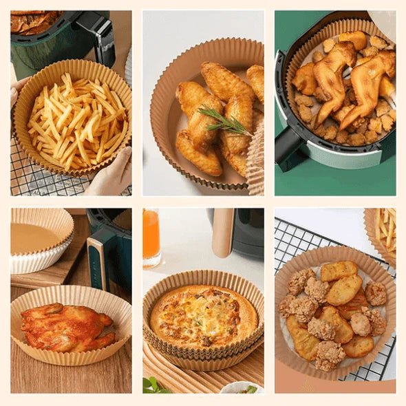 Papier pour friteuse à air | Gardez votre airfryer exempt de résidus alimentaires - ZINAMI.SHOP