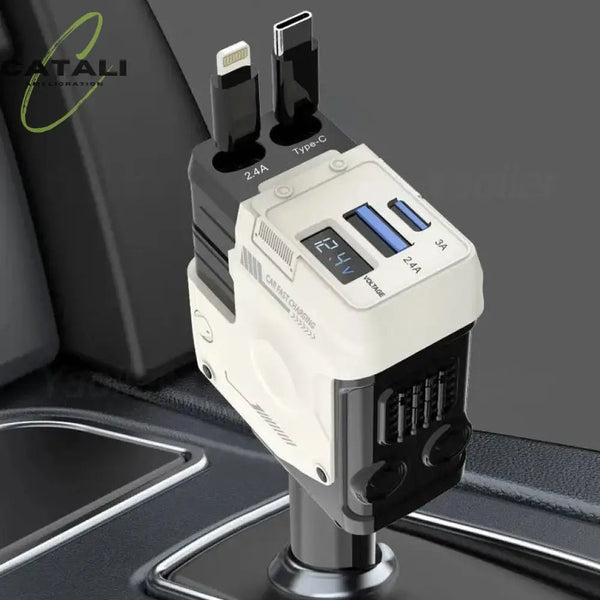 Câble de charge télescopique filaire 4 en 1Charge rapide - ZINAMI.SHOP