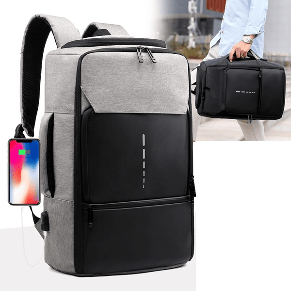 X10 - Sac à dos d'affaires avec Port USB - ZINAMI.SHOP