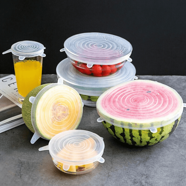 Couvercles Alimentaires en Silicone (6 Pièces) - ZINAMI.SHOP