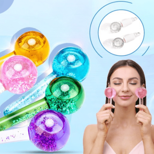 Rouleau de massage Facial en cristal ( 2 pièces) - ZINAMI.SHOP