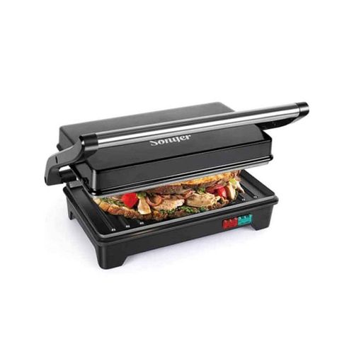 gril de contact avec plaques antiadhésives et ouverture à 180° - ZINAMI.SHOP