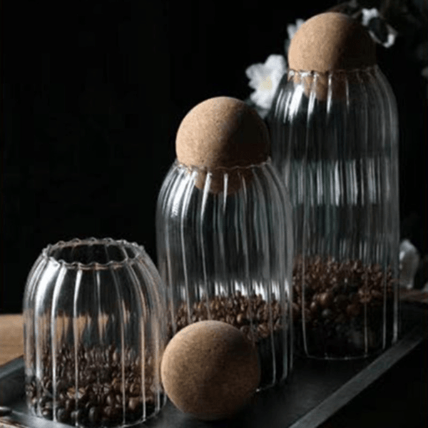 Bocaux de stockage en verre (3ps) - ZINAMI.SHOP