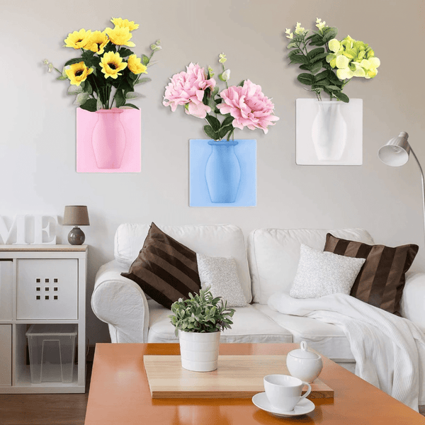 Vase de fleurs en Silicone mural - ZINAMI.SHOP