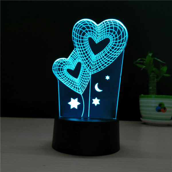 Lampe LED 3D à 7 couleurs changeantes - ZINAMI.SHOP