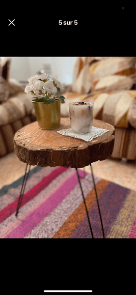 Table basse vintage en bois - ZINAMI.SHOP