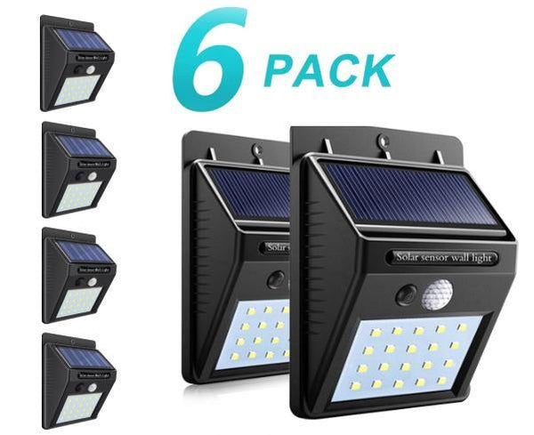 Pack 6 LAMPES 20 LED Solaire Rechargeable - ZINAMI.SHOP