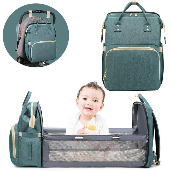 Sac à dos à langer bébé avec lit matelas, 4 en 1 Multifonction - ZINAMI.SHOP