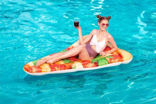 Matelas gonflable pour Piscine (PIZZA) - ZINAMI.SHOP